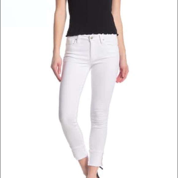Joe Jeans White Denim Crop Skinny Jeans 29